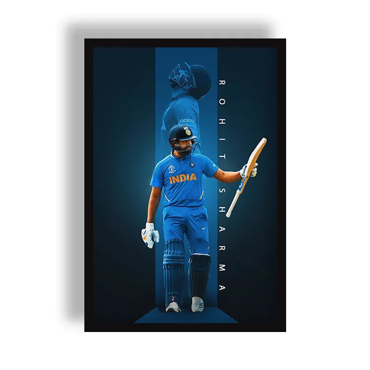 Rohit Sharma Poster | Frame | Canvas