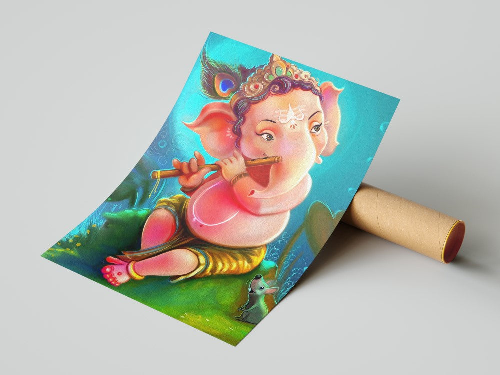 Ganesh with Flute