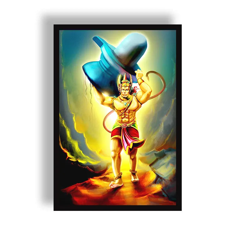 Shri Bajrangbali Hanuman Poster | Frame | Canvas