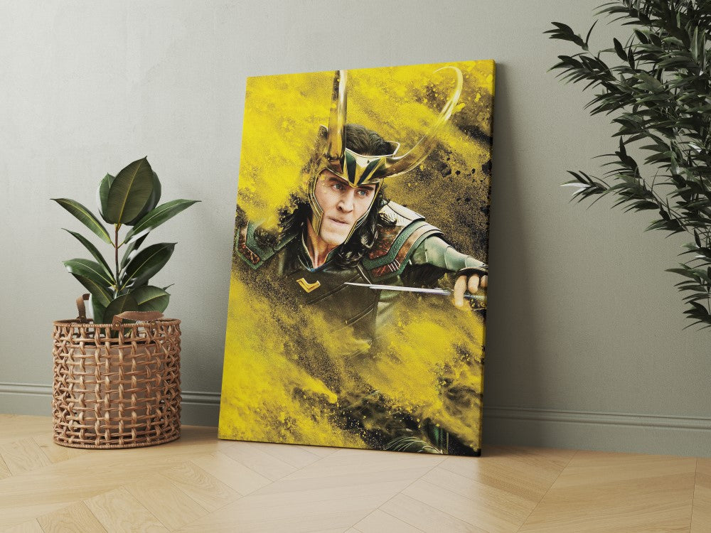 Loki Fighting in Yellow Smoke