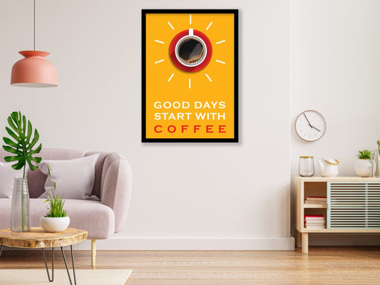 Good Days start with Coffee - Wall Stars
