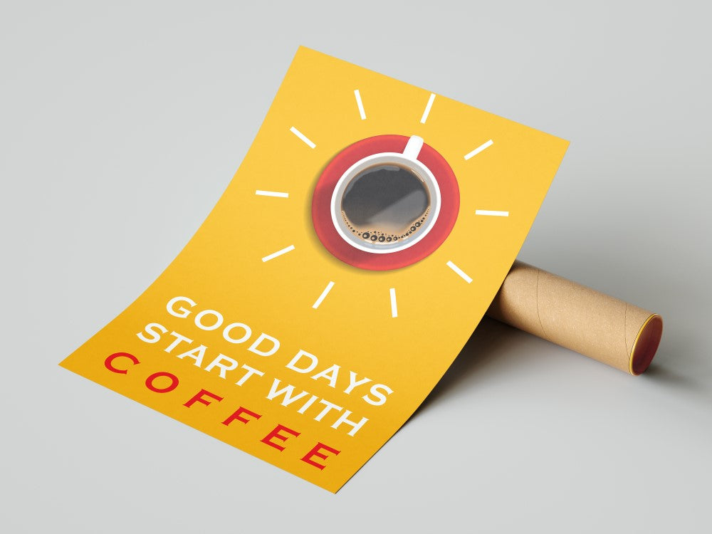 Good Days start with Coffee - Wall Stars