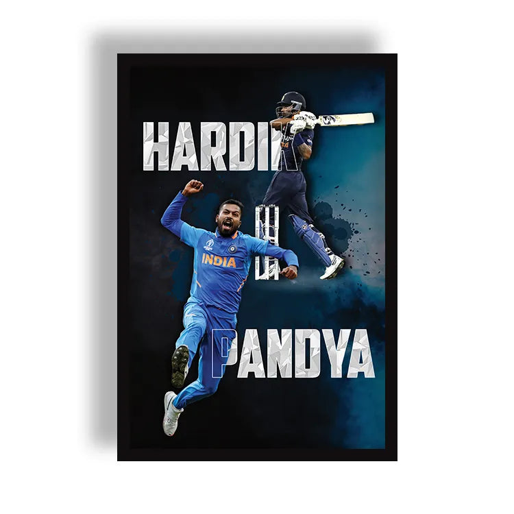 Hardik Pandya Poster | Frame | Canvas