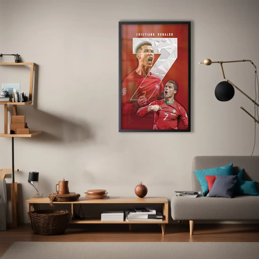 Ronaldo Number 7 Poster | Frame | Canvas