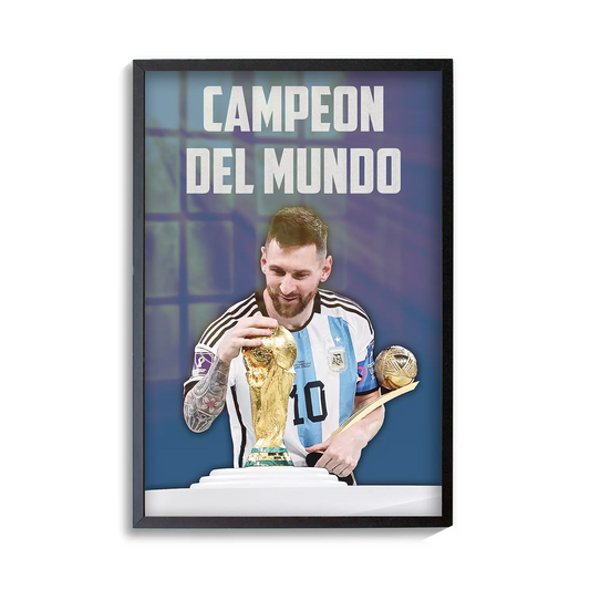 Messi - Campeon Del Mundo Poster | Frame | Canvas