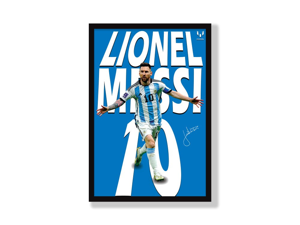 Lionel Messi Celebrating Number 10