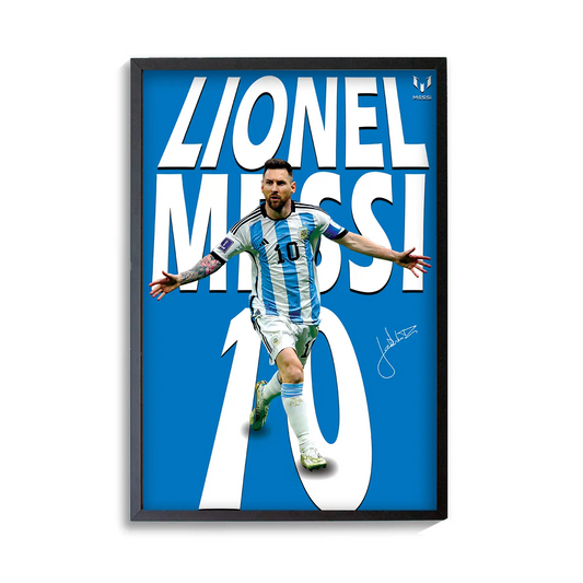 Lionel Messi Celebrating Number 10