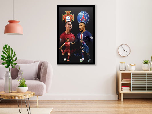 Ronaldo and Mbappe Collage