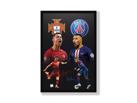 Ronaldo and Mbappe Collage