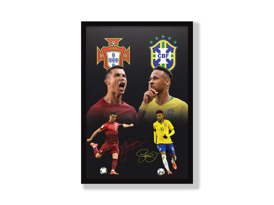Ronaldo and Neymar Collage