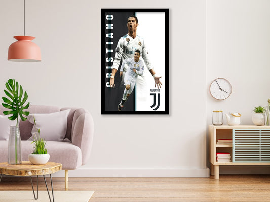 Cristiano Ronaldo Poster Black Frame