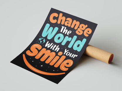 Change The World with Your Smile - Wall Stars