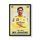 MS Dhoni Wall Posters Hero