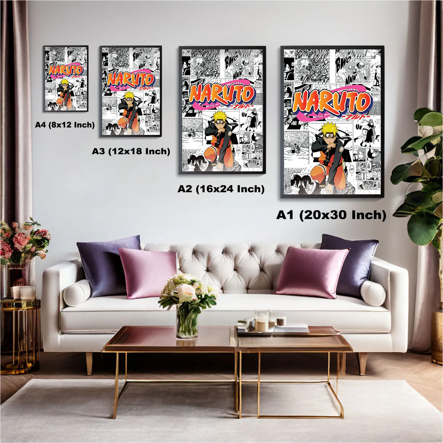 Naruto Manga Wall Poster | Poster | Frame | Canvas