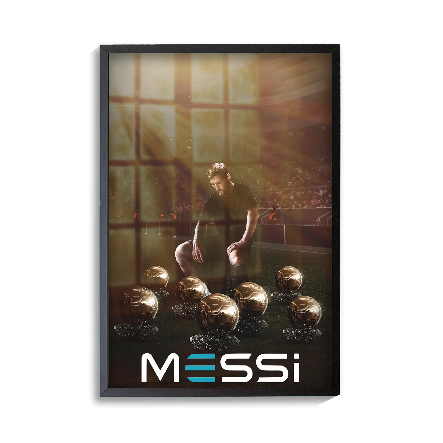 Lionel Messi 8th Ballon D_Or | Poster | Frame | Canvas
