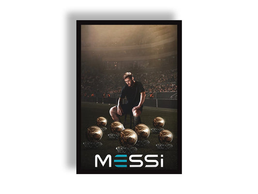 Lionel Messi 8th ballon d_or Canvas Wall Poster Hero