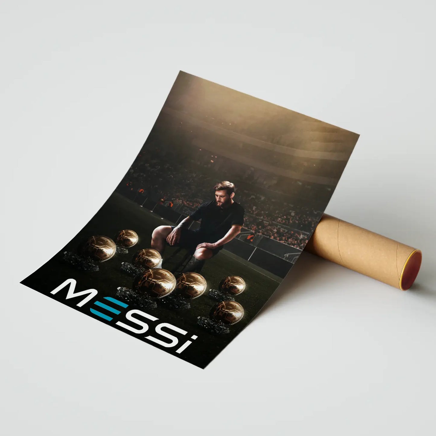 Lionel Messi 8th Ballon D_Or | Poster | Frame | Canvas
