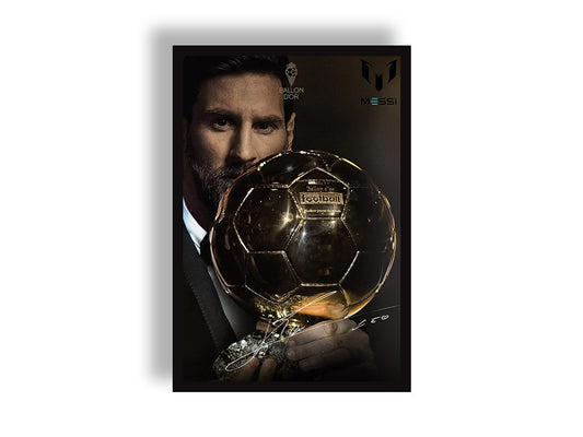 Lionel Messi Path to 8th ballon  Wall Poster Hero