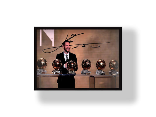 Lionel Messi 8th Ballon D'or wall Poster Hero