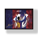 Lionel Messi GOAT Number 10 Poster | Frame | Canvas
