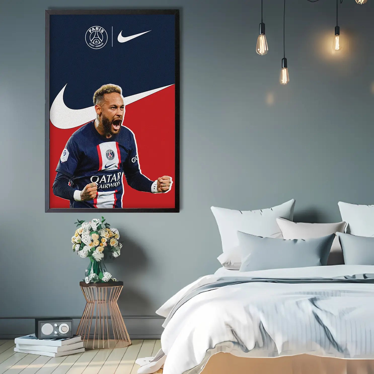 Neymar Celebrating PSG Club Poster | Frame | Canvas