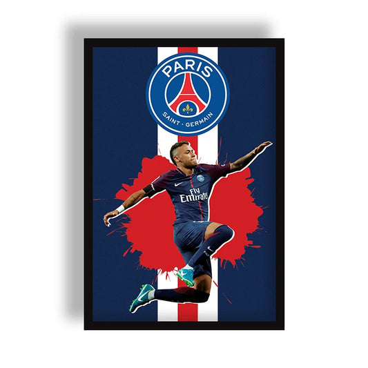Neymar Kicking Club PSG Poster | Frame | Canvas