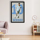 Lionel Messi King Of Football Wall  Poster Black Frame