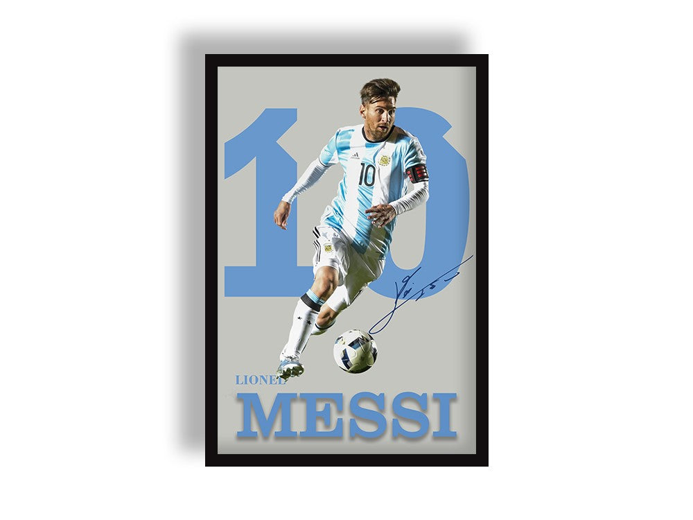 Lionel Messi King Of Football Wall Poster Hero
