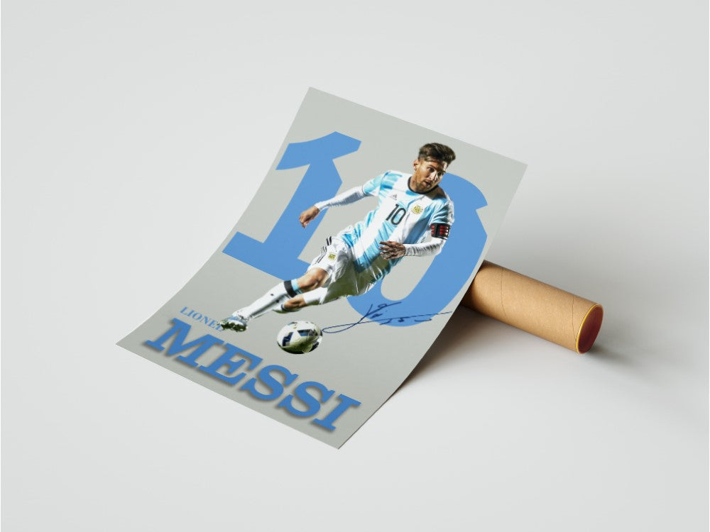 Lionel Messi King Of Football Wall Poster