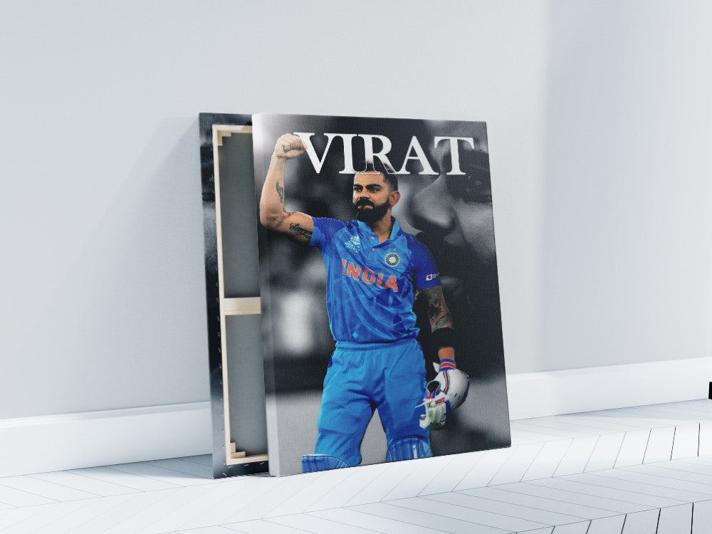Virat Cricket Wall Poster Canvas