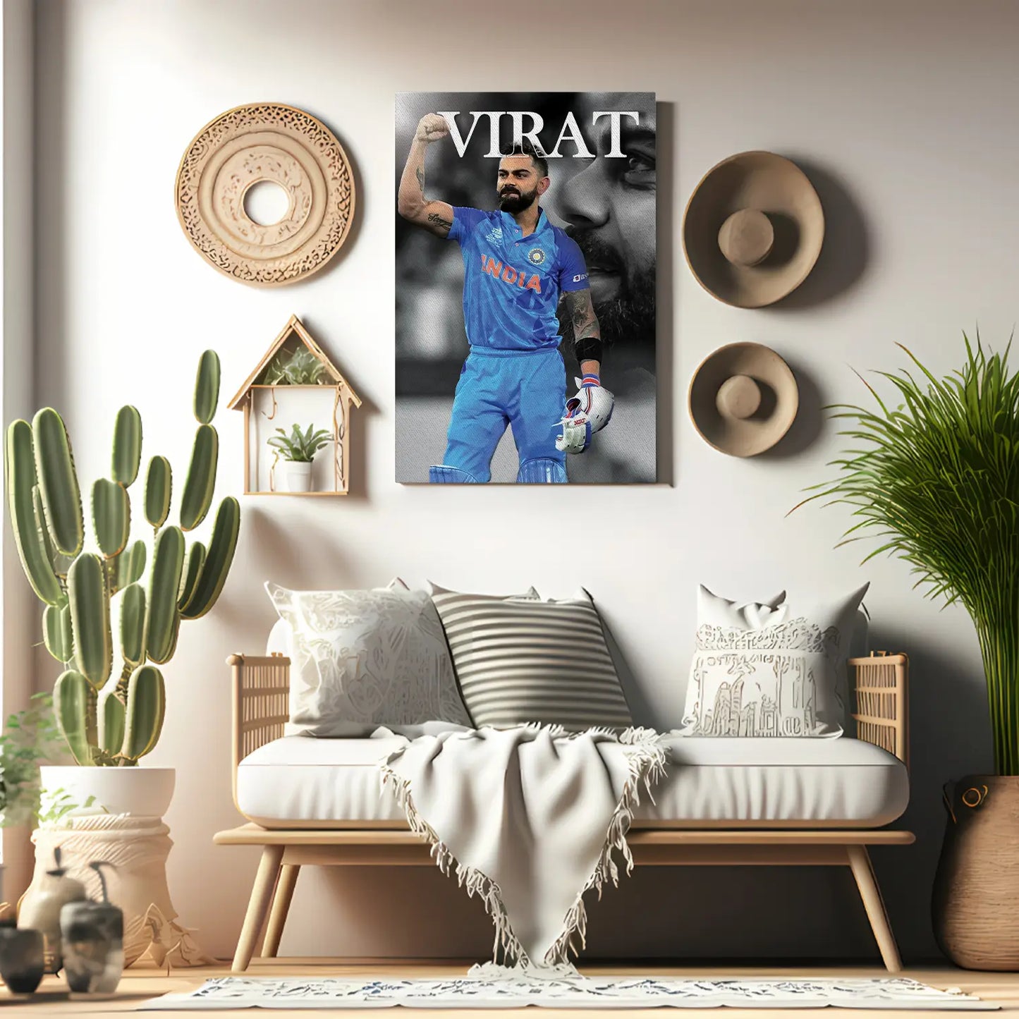 Virat Cricket Wall Poster | Poster | Frame |Canvas