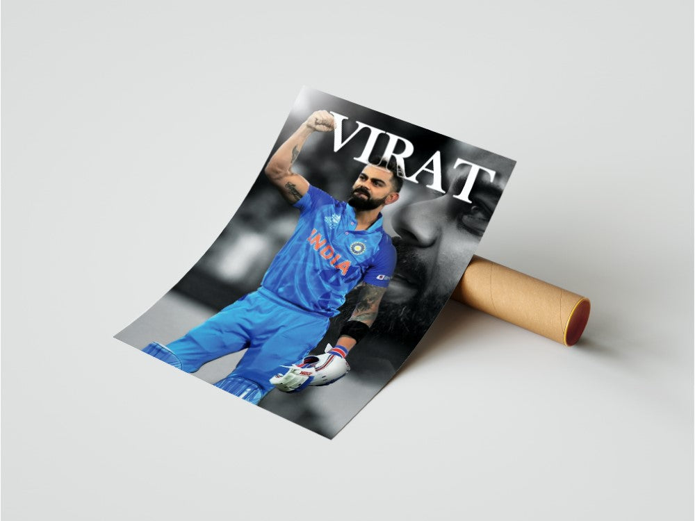 Virat Cricket Wall Poster 