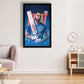 Virat Kohli Wall Poster - Cricket Poster Black Frame 