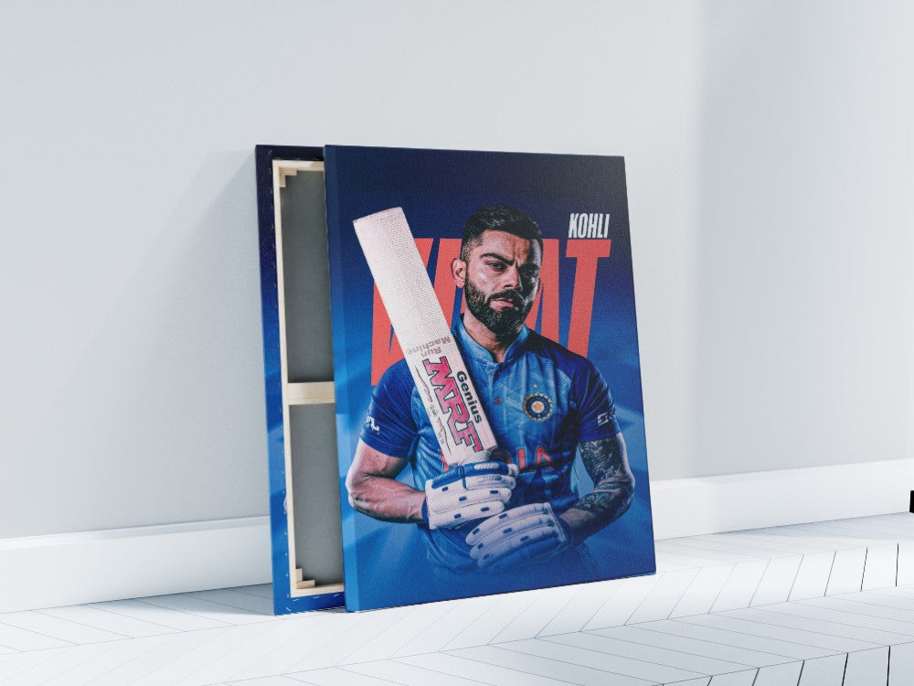 Virat Kohli Wall Poster - Cricket Poster Canvas