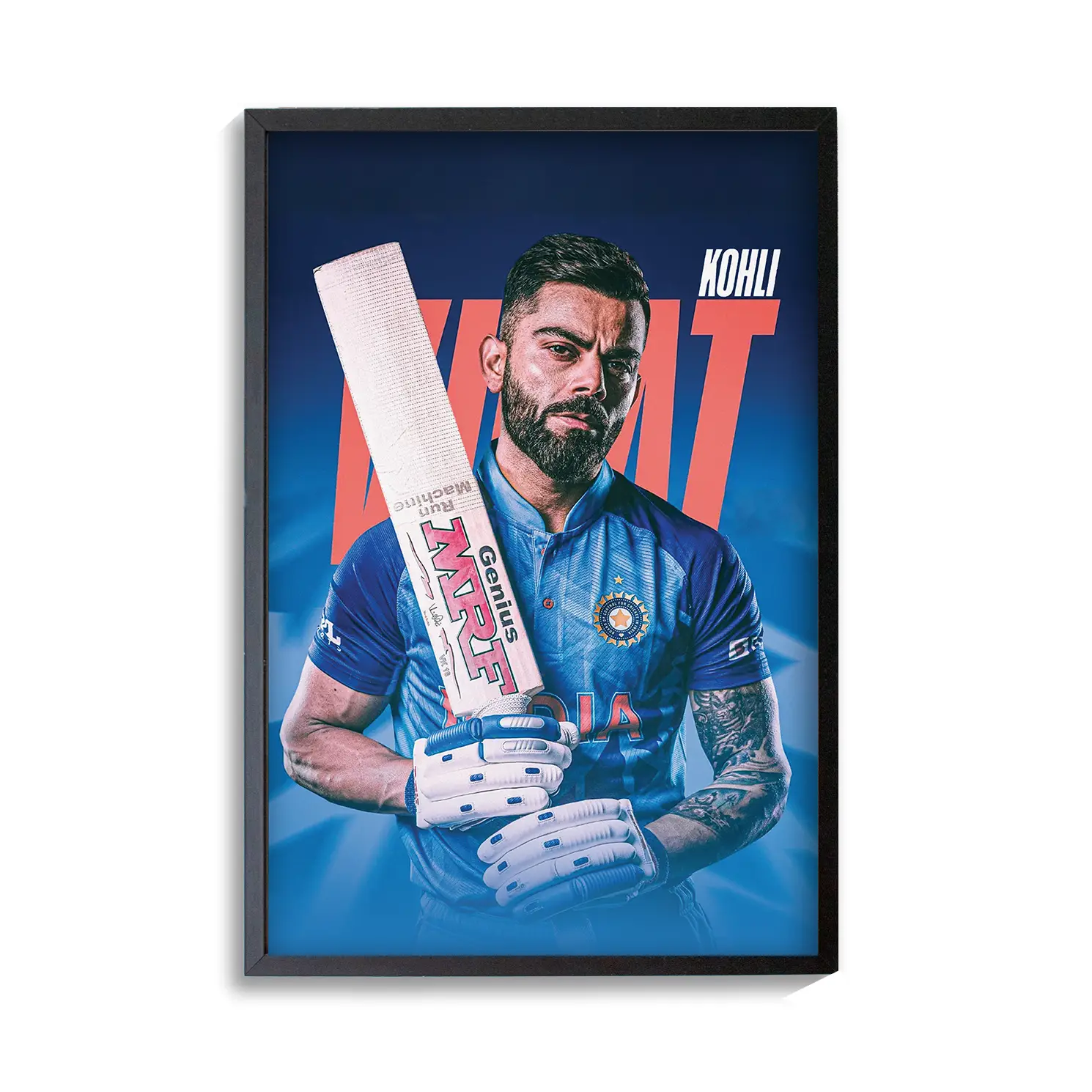 Virat Kohli Wall Poster - Cricket Poster | Poster | Frame Canvas