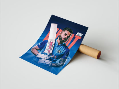Virat Kohli Wall Poster - Cricket Poster