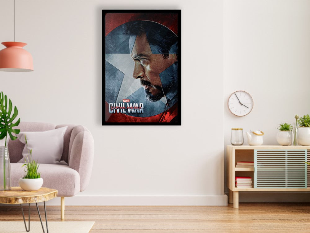Iron Man Wall Poster - Marvel Poster Glossy Black Frame