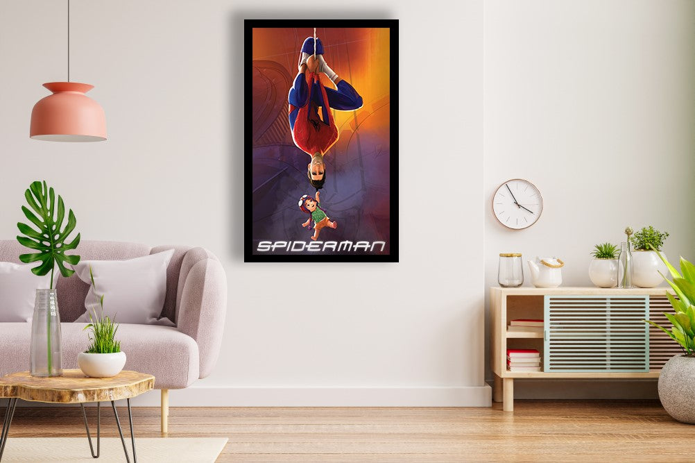 Spider-Man Wall Poster - Peter Parker Poster Black Frame