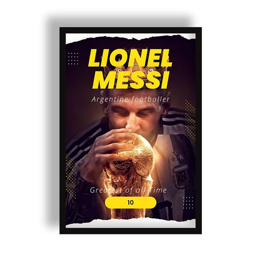 Messi Greatest of All Time Poster | Frame | Canvas