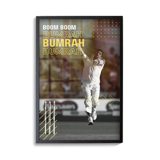 Boom Boom Bumrah Poster | Frame | Canvas