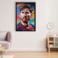 Lionel Messi Poster Glossy Black Frame