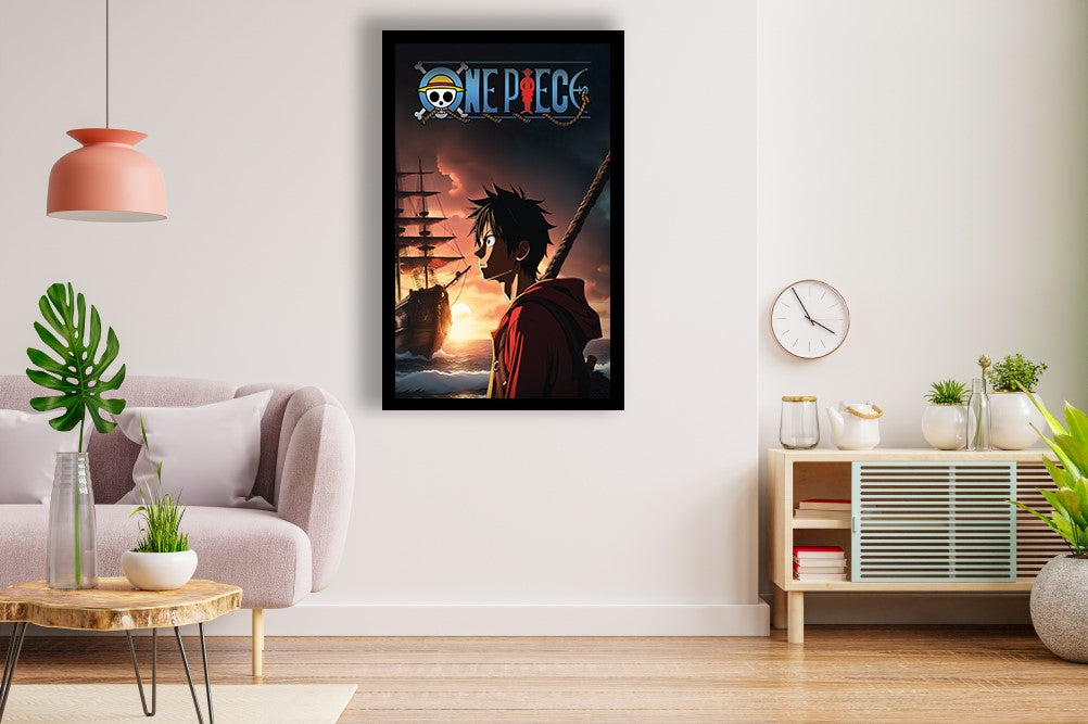 ONE PIECE Wall Poster Black Frame