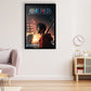 ONE PIECE Wall Poster Glossy Black Frame