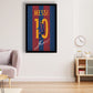 Messi Jersey Poster Black Frame