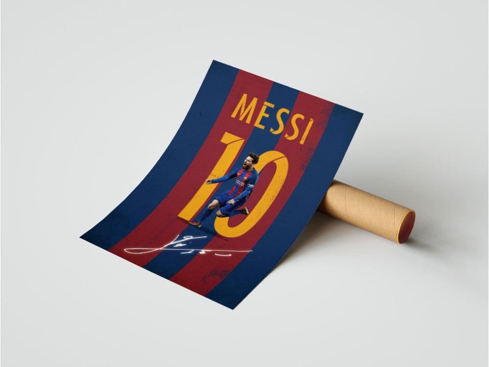Messi Jersey Poster 
