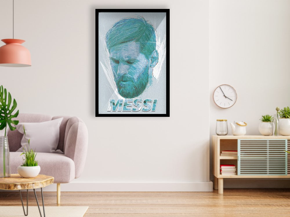 Messi Football Wall Poster