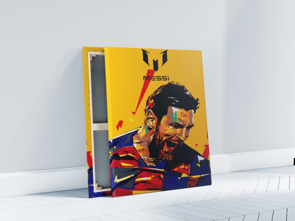 Lionel Messi Barcelona FC Argentine Wall Poster Canvas