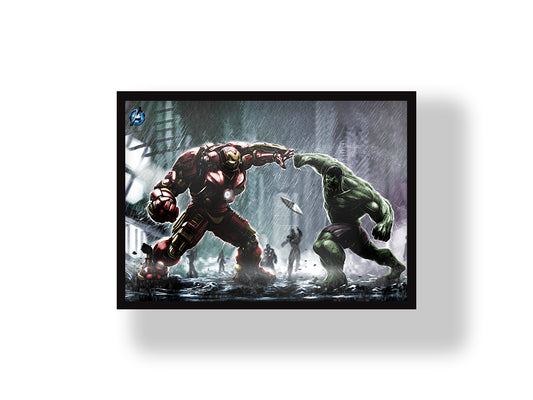 Iron man Vs Hulk Poster Hero
