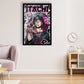 Itachi Manga Wall Poster Glossy Black Frame