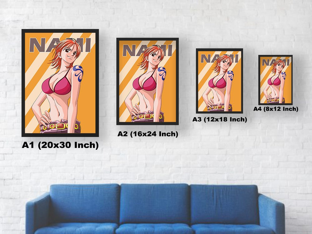 One Piece Nami Poster Size Chart